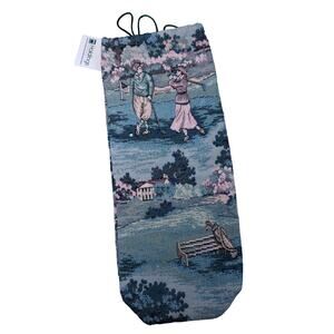 Vintage Holdings Golf Shoe Bag Tote Drawstring Tapestry Unique Accessory NWT